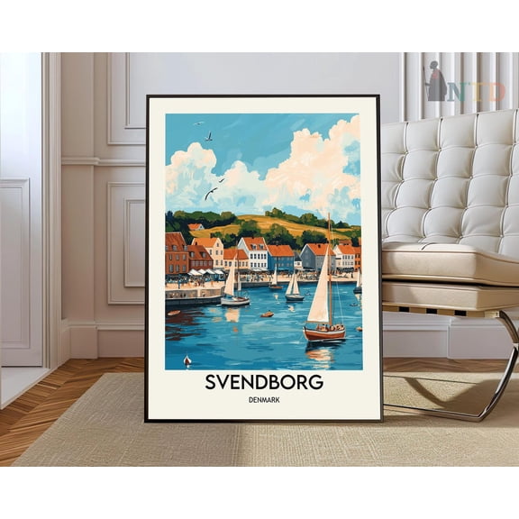 Svendborg Poster, Svendborg Print, Svendborg Photo, Svendborg Poster Print, Funen Island, Svendborg Denmark Poster Wall Art, Modern Wall Decor, 8x12 UNFRAMED