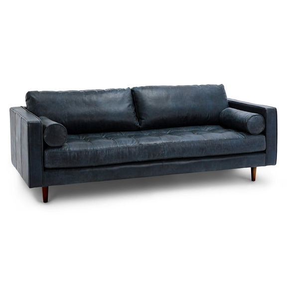 Svening Tufted Leather Sofa
