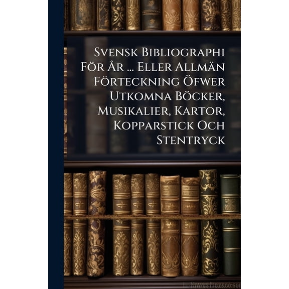 Svensk Bibliographi Fr r ... Eller Allmn Frteckning fwer Utkomna Bcker, Musikalier, Kartor, Kopparstick Och Stentryck (Paperback)