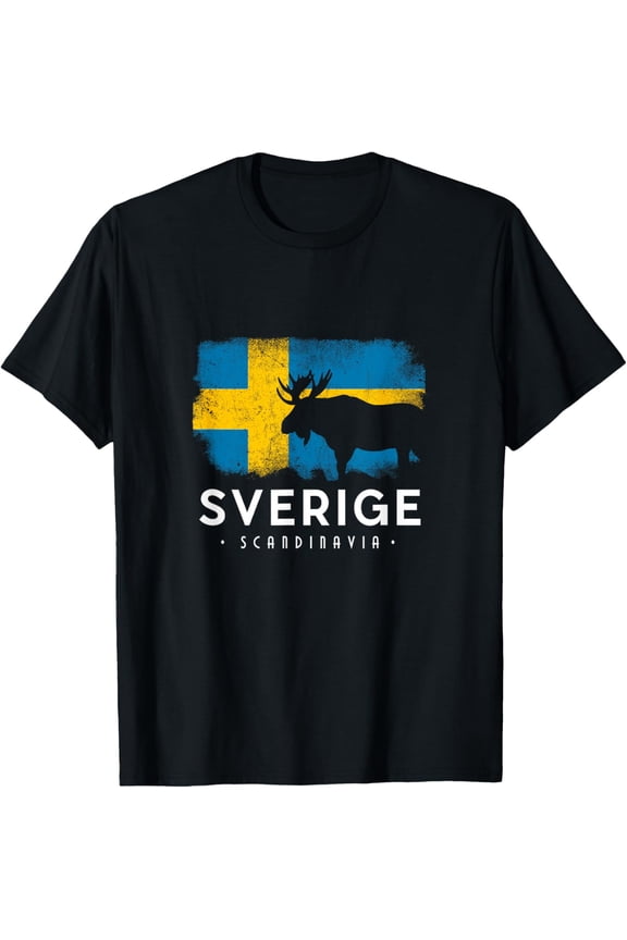 Sverige Scandinavia Midsommar Swedish Flag Sweden T-Shirt