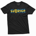 thumbnail image 1 of Sverige T-shirt Sweden Nordic Viking Swedish Flag Tee Shirt Mens Heritage Tee Shirt (5X-Large Black), 1 of 5