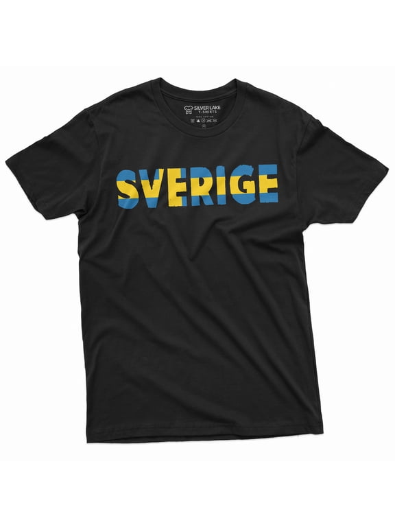 Sverige T-shirt Sweden Nordic Viking Swedish Flag Tee Shirt Mens Heritage Tee Shirt