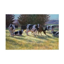 Svetlana Orinko 'Dairy Cows' Canvas Art