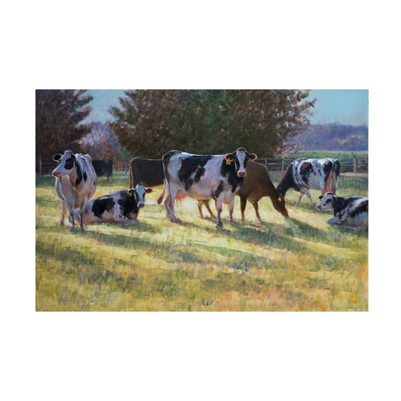 Svetlana Orinko 'Dairy Cows' Canvas Art