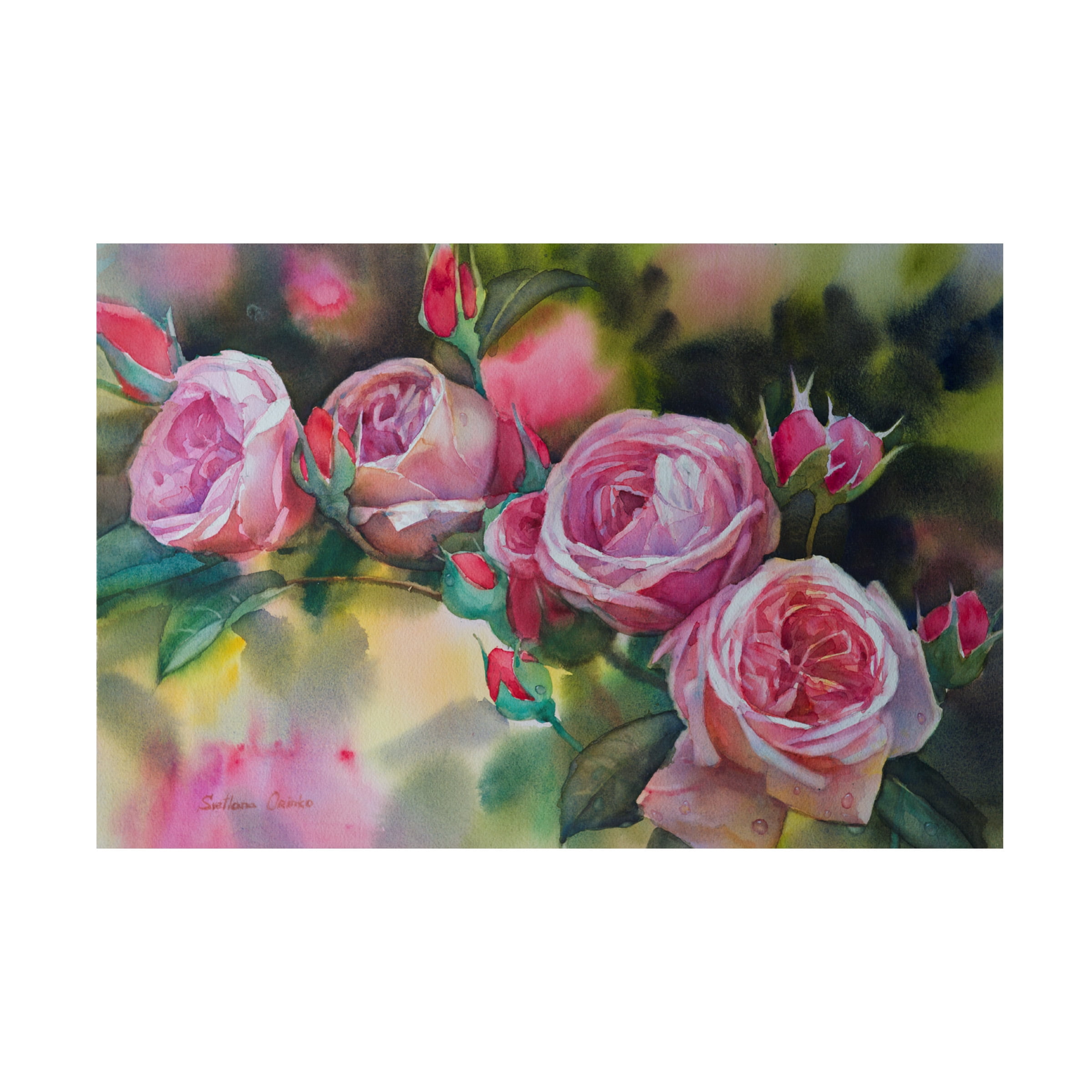 Svetlana Orinko 'La Vie En Rose' Canvas Art