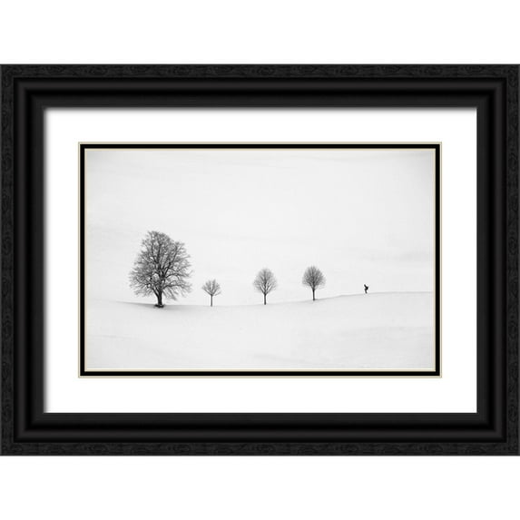 Svoboda Mqep, Peter 14x10 Black Ornate Wood Framed with Double Matting Museum Art Print Titled - Return As Always