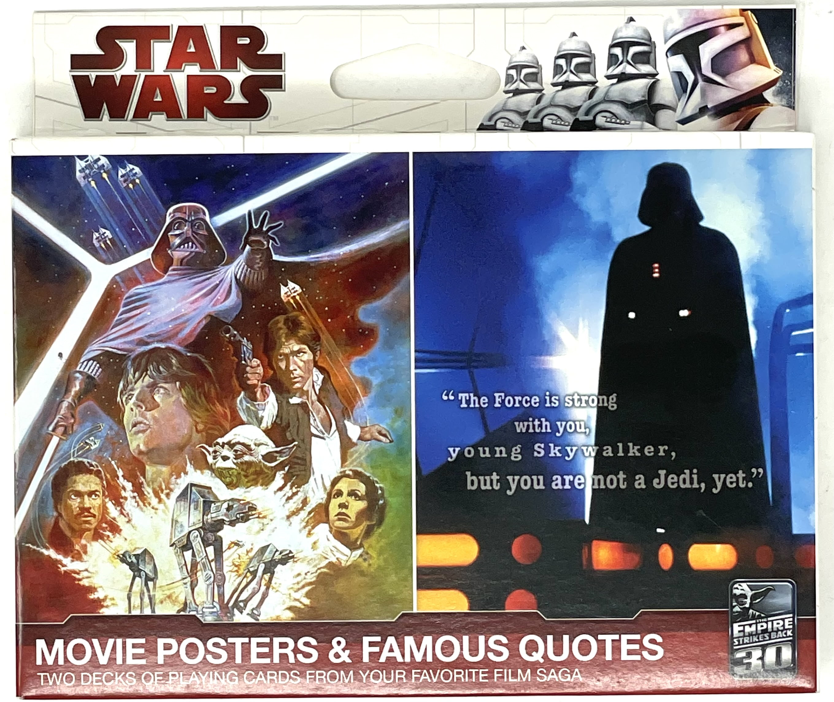 Star Wars Movie Posters \u0026 Famous Quotes Playing Cards - Walmart Business  Supplies, image size:2719x2289