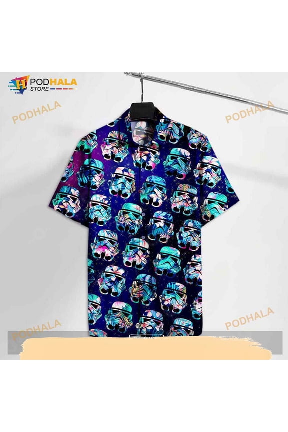 Sw Sw Storm Trooper Floral Amazing Cool Funny Hawaiian Shirt