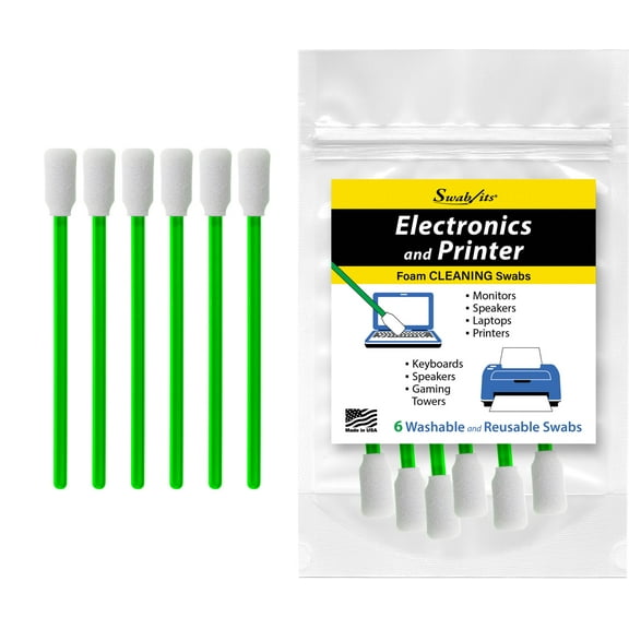 Swab-its 6-piece Package of Printer and Electronic Cleaning Swabs: 87-8228