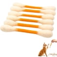 thumbnail image 1 of Swabs Cat Toys with Catnip - 6 Pcs Durable for Chew, Cute Cat Toys Interactive Kitty for Boredom, Exercise & Play, Filled w/Organic Catnip for Anxiety & Digestive Aid (1PC, Orange), 1 of 8