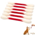 thumbnail image 1 of Swabs Cat Toys with Catnip - 6 Pcs Durable for Chew, Cute Cat Toys Interactive Kitty for Boredom, Exercise & Play, Filled w/Organic Catnip for Anxiety & Digestive Aid (1PC, Red), 1 of 9