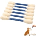 thumbnail image 1 of Swabs Cat Toys with Catnip - 6 Pcs Durable for Chew, Cute Cat Toys Interactive Kitty for Boredom, Exercise & Play, Filled w/Organic Catnip for Anxiety & Digestive Aid (1PC, Sky Blue), 1 of 9