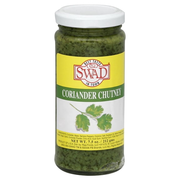 Swad - Coriander Chutney - 7.5 Oz, Case of 12