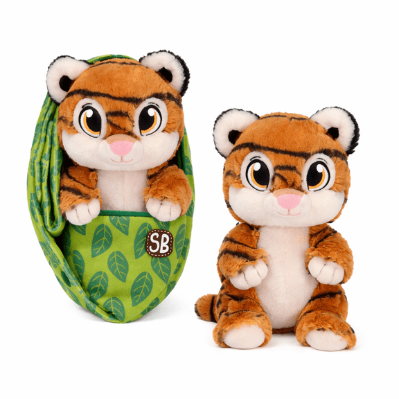 Swaddle Babies 9.5 Inch Cuddle Tiger Plush Soft Stuffed Animal Toy