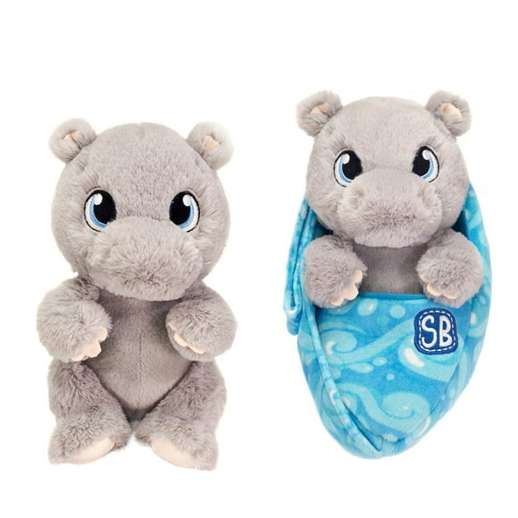 Swaddle Babies 9.5 inch Cuddle Hippo Plush in Sling Soft and Huggable Baby Doll Toy for Kids