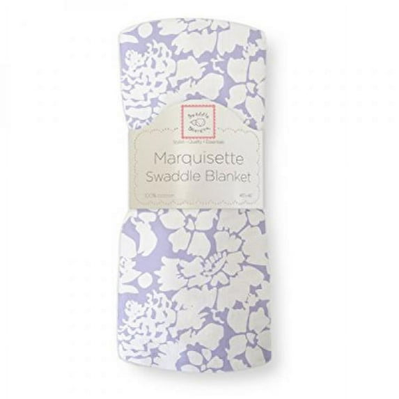 SwaddleDesigns Marquisette Swaddling Blanket, Lush, Lavender