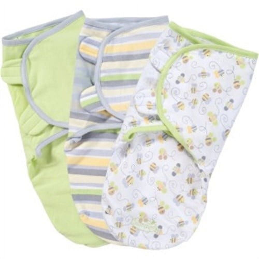 SwaddleMe Cotton S/M 3-Pack - Busy Bees