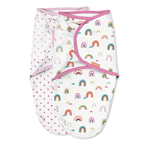 SwaddleMeyco Baby Swaddle Blankets - 2 Pack Size S/M, 100% Cotton, For Newborns 0-3 Months (3.5-6.5 Kg)