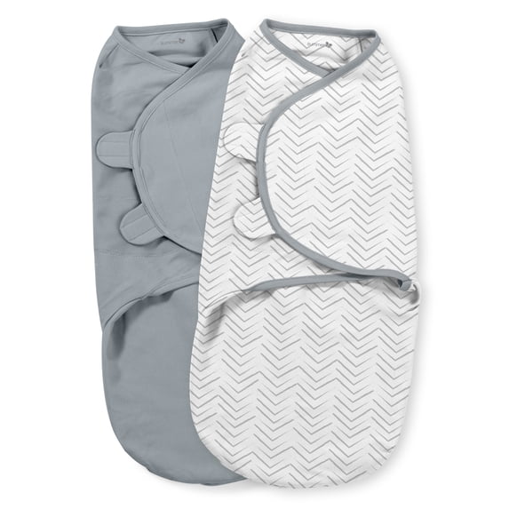 SwaddleMe Original Swaddle – Size Large, 3-6 Months, 2-Pack (Herringbone)