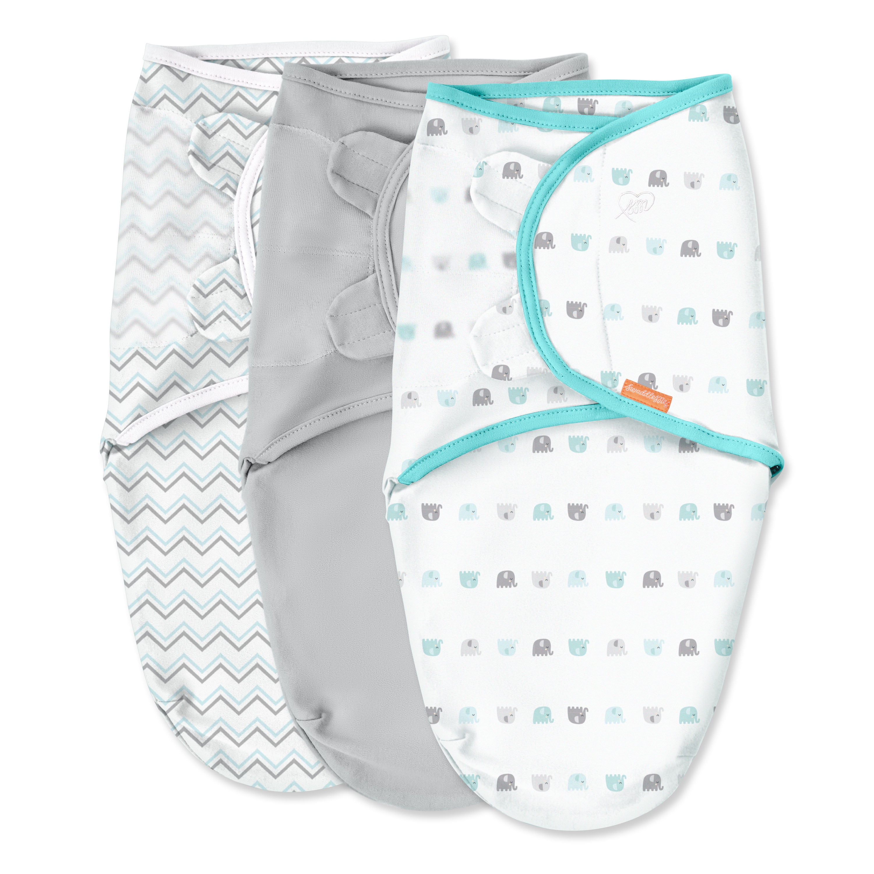 Original Swaddle, Size SM, 0-3 months, 3pk (Our Tall Friends) – Kids2, LLC