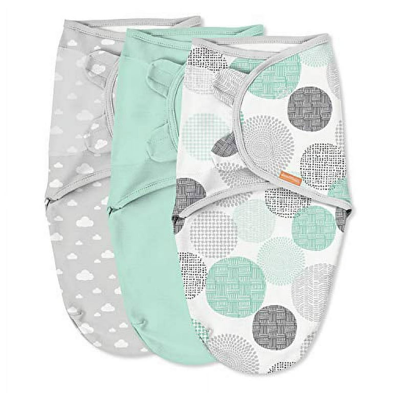 SwaddleMe Original Swaddle Size Small Medium 0 3 Months 3 Pack Floating Geos Walmart