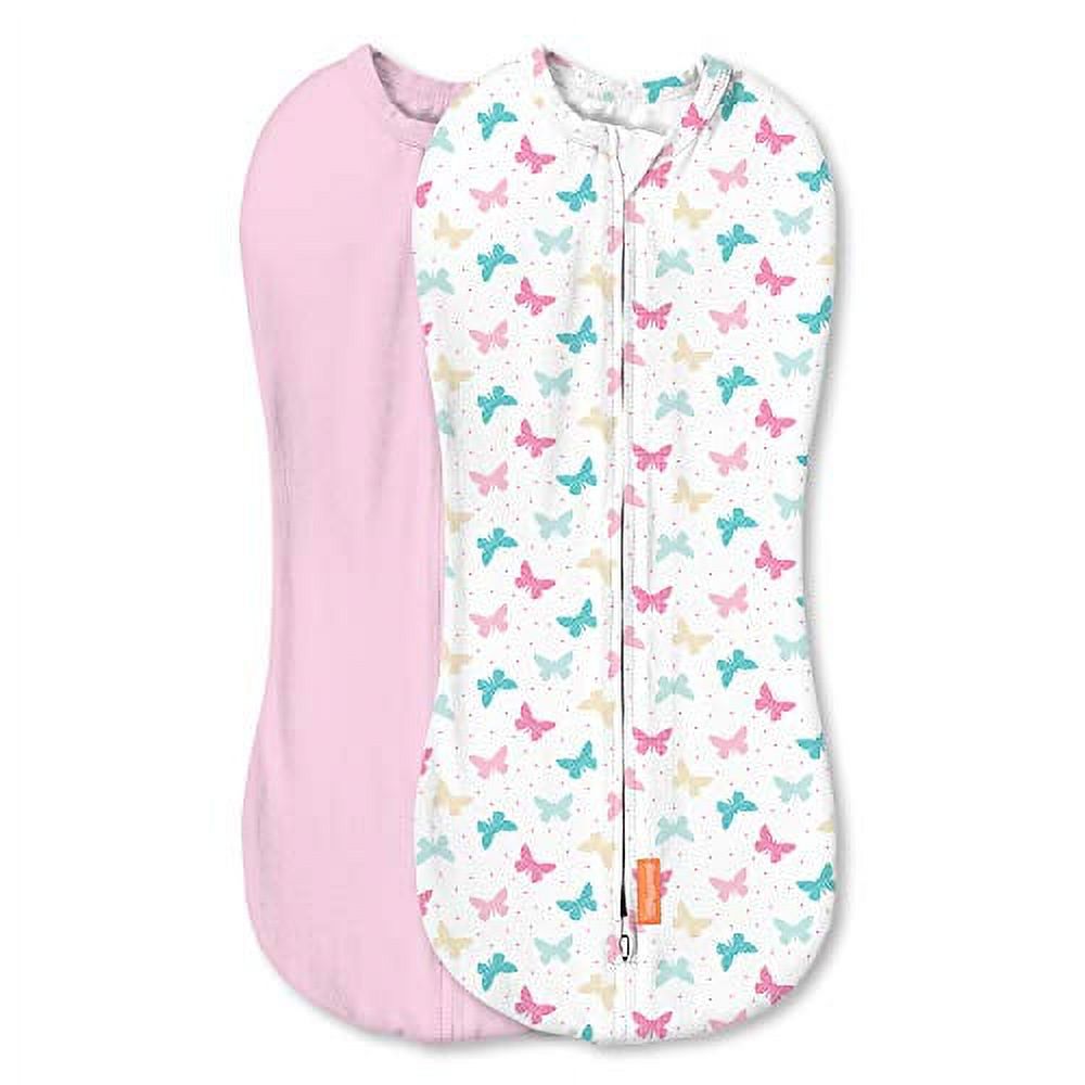 SwaddleMe Pod Newborn Girl, 2 Pack, Free to Fly, 02 Months