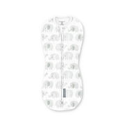 SwaddleMe by Ingenuity Compression Baby Swaddle Pod, Two-Way Zipper for Easy Diaper Changes, 0-2 Months, 1.0 TOG, 1-Pack - Scribble Elephant