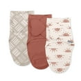 thumbnail image 1 of SwaddleMe by Ingenuity Monogram Collection Baby Swaddle, 100% Cotton, 0-3 Months, Pocket Fold Design for Easy Changes, 1.0 TOG, 3-Pack - Rising Sun, 1 of 17
