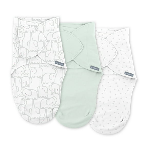 SwaddleMe by Ingenuity Monogram Collection - Elephant Dance