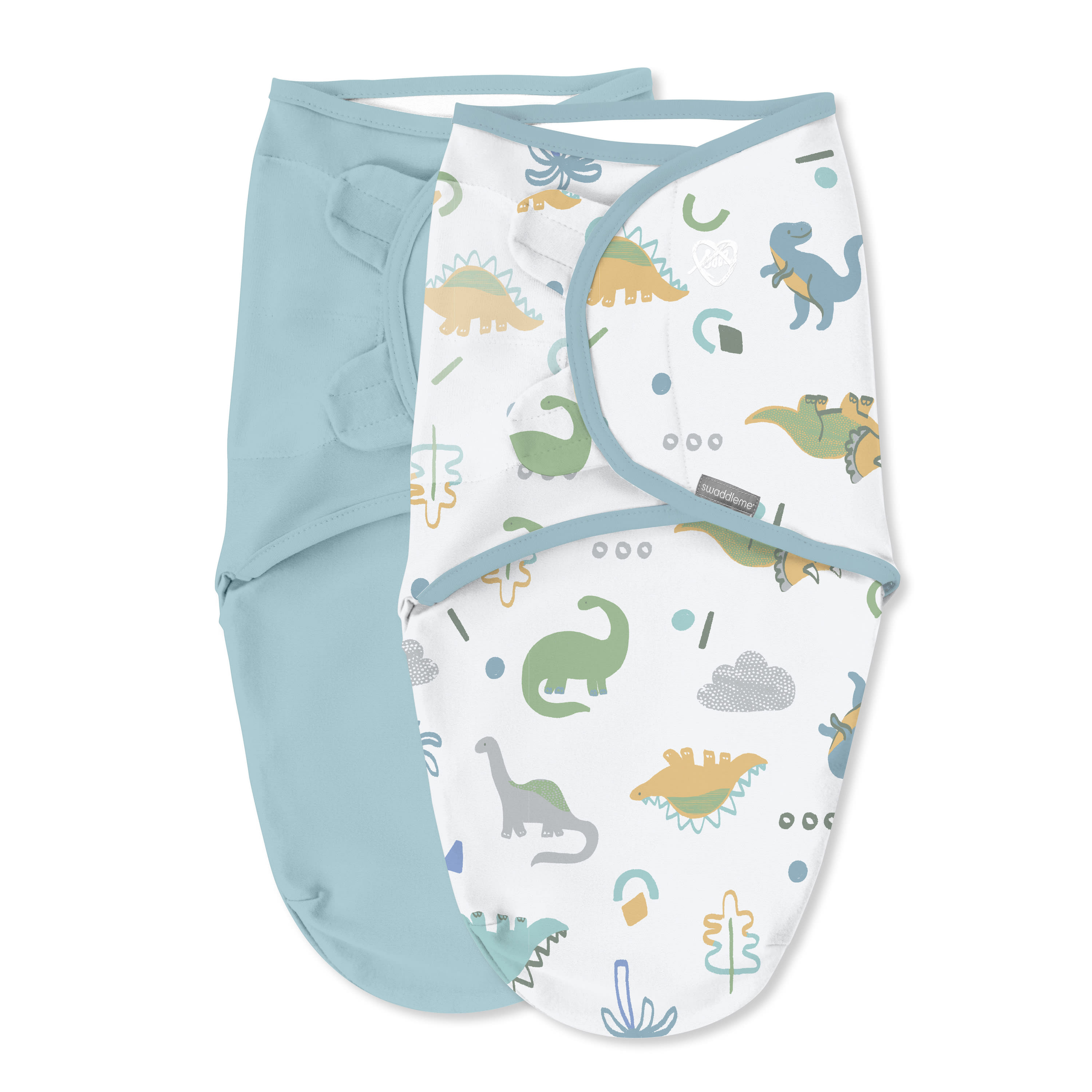 Fasce SwaddleMe Ingenuity - Confezione Da 3 Per Neonati 0-3 Mesi - Tema Dino Mite