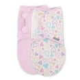 thumbnail interactive-video image 1 of SwaddleMe by Ingenuity Original Swaddle for Baby, 100% Cotton, Improves Sleep & Calms Startle Reflex, 0-3 Months, 1.0 TOG, 2-Pack - I Heart You, 1 of 20