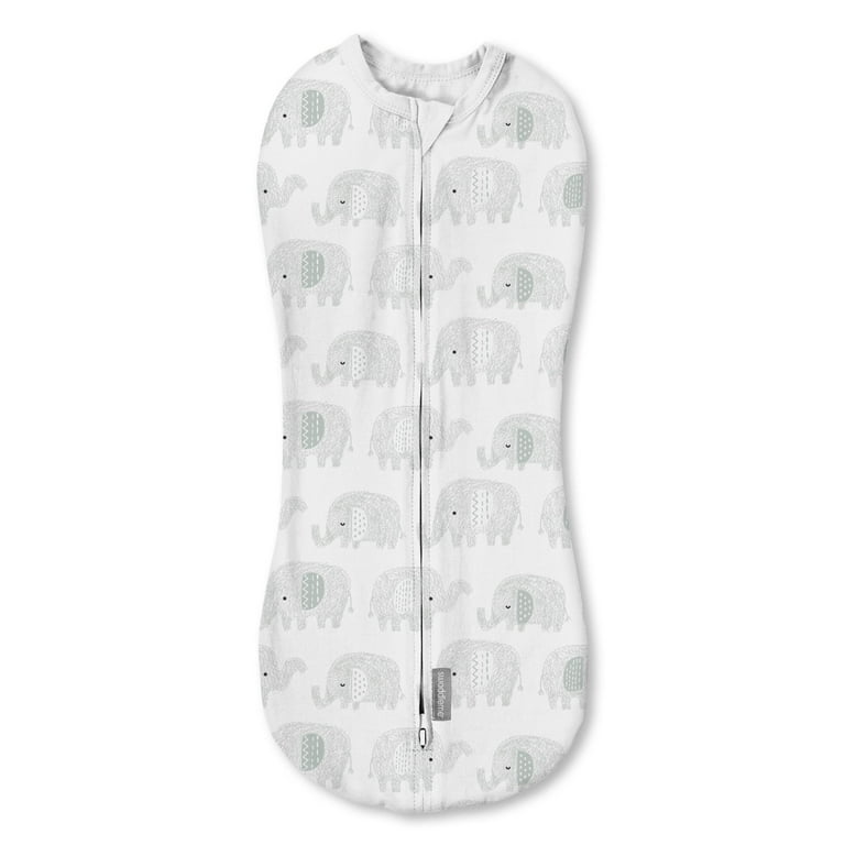 SwaddleMe by Ingenuity Pod 0 2 Months 1 Pack Scribble Elephant