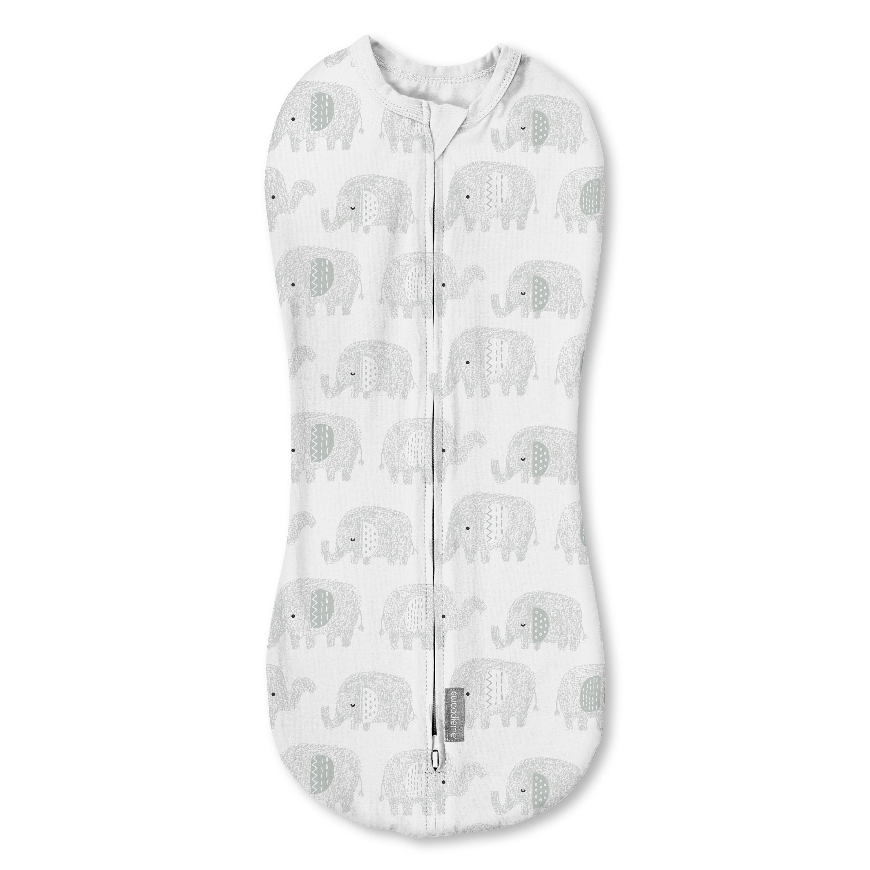 SwaddleMe by Ingenuity Pod, 02 Months, 1Pack Scribble Elephant