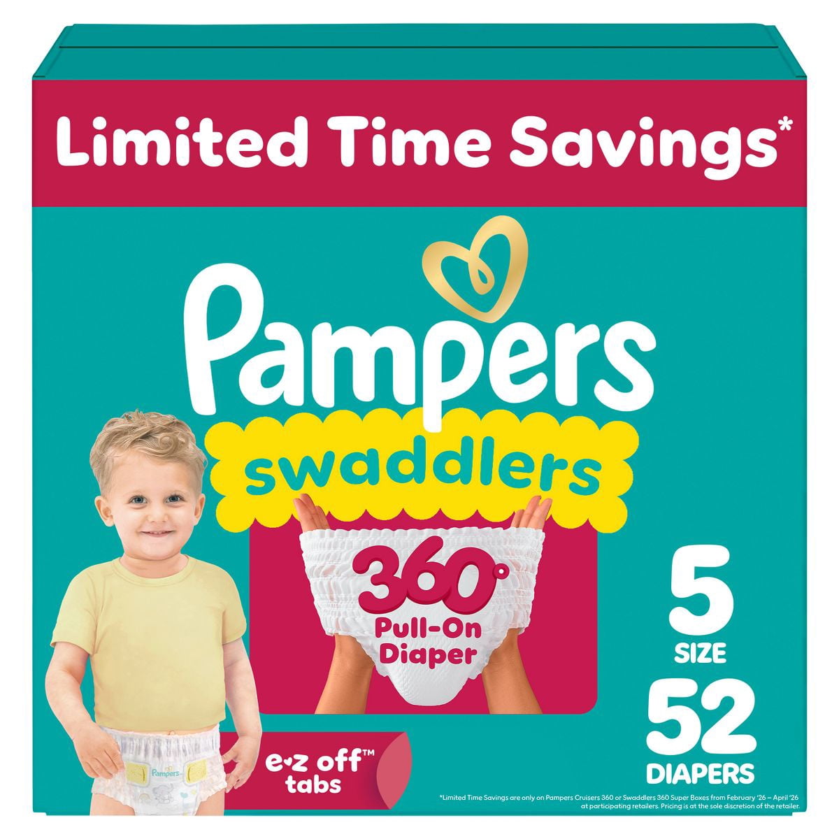 Swaddler 360 Disposable Baby Diapers - Size 5 - 52ct