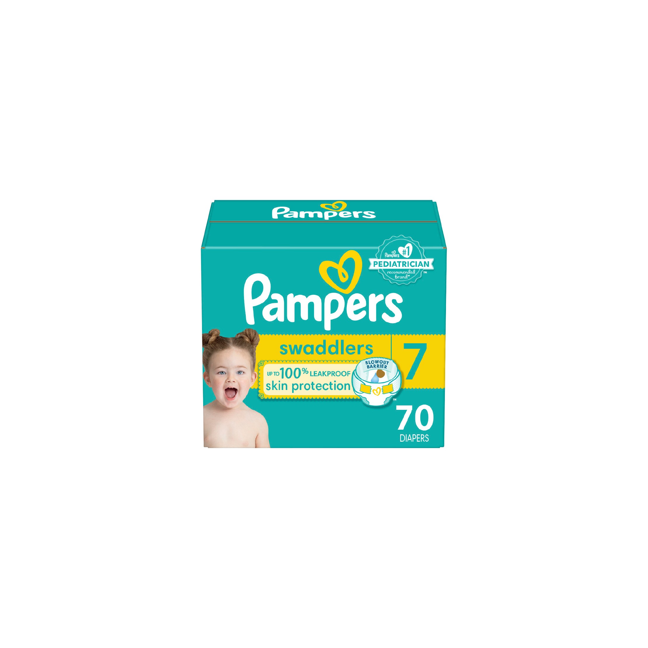 Swaddlers Active Baby Diapers Enormous Pack Size 7 70ct