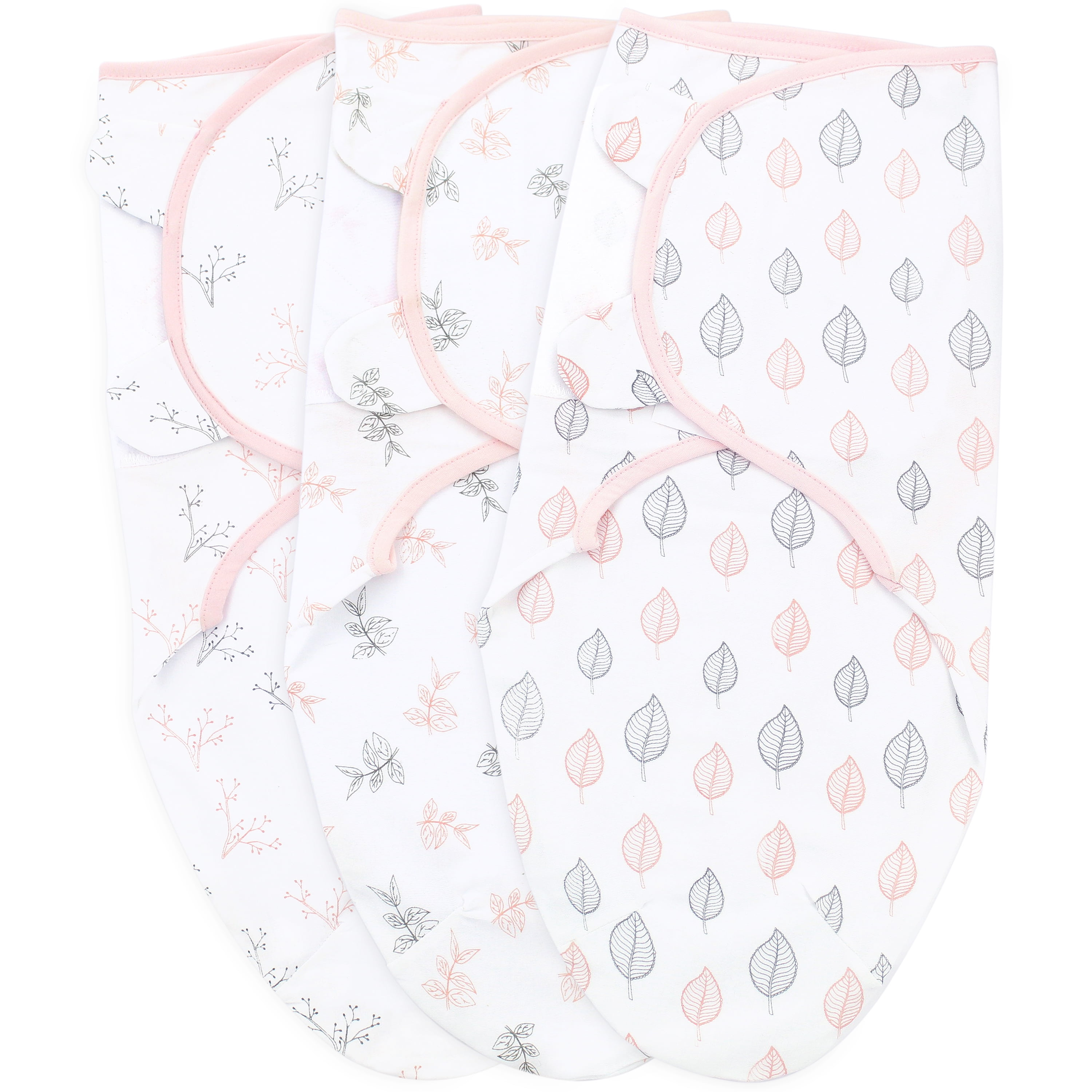 Swaddles for Newborns Baby Swaddle Pack of 3, 0-3 Month, 100% Cotton Newborn Swaddle Baby Wraps Baby Girl and Boy Adjustable Swaddle Blanket, Soft Baby Blankets