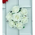 thumbnail image 1 of Swadeshi Desire Artificial Rose Flower Juda Gajra, Hair Bun For Women/Girls, Hair Accessories For Wedding And Party, White,Pack_01, 1 of 1