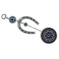 thumbnail image 1 of Swadeshi Desire Horseshoe with Mandala Evil Eye Hanging for Home Entrance, Car Mirror, House Door Decoration, Horseshoe with Elephant Nazar Battu for Home Protection, 1 of 4