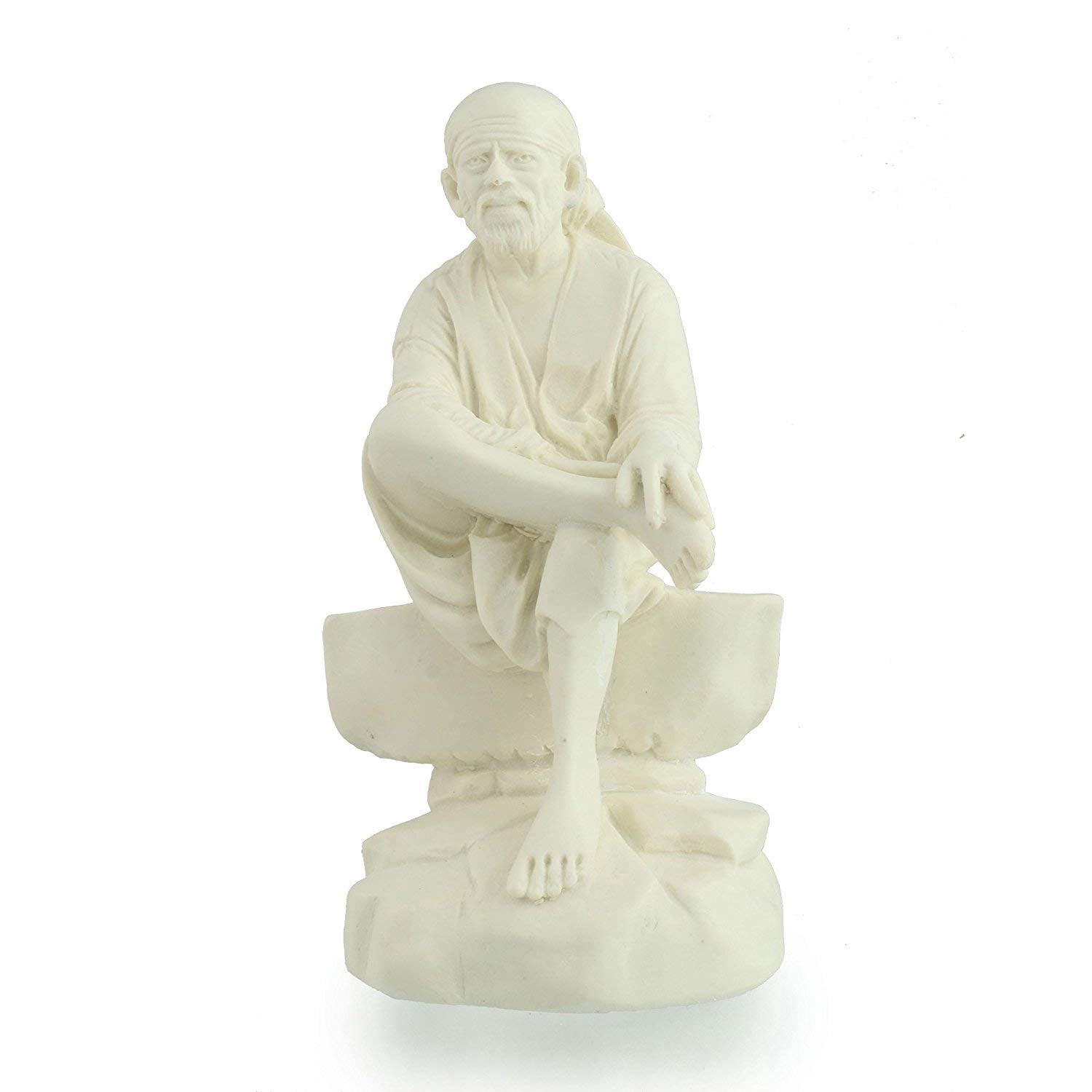 Swadeshi Desire Lord Sai Baba Resin Idol Meditation Sculpture Statue ...