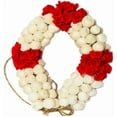 thumbnail image 1 of Swadeshi Desire Mogra Bun Gajra Flower Artificial Juda Accessories for Women in Red & White Color Pack of 1, 1 of 2
