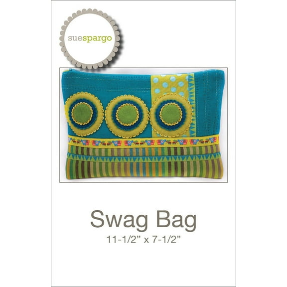 Swag Bag - Applique, Embroidery, and Sewing Pattern by Sue Spargo of Folk Art Quilts