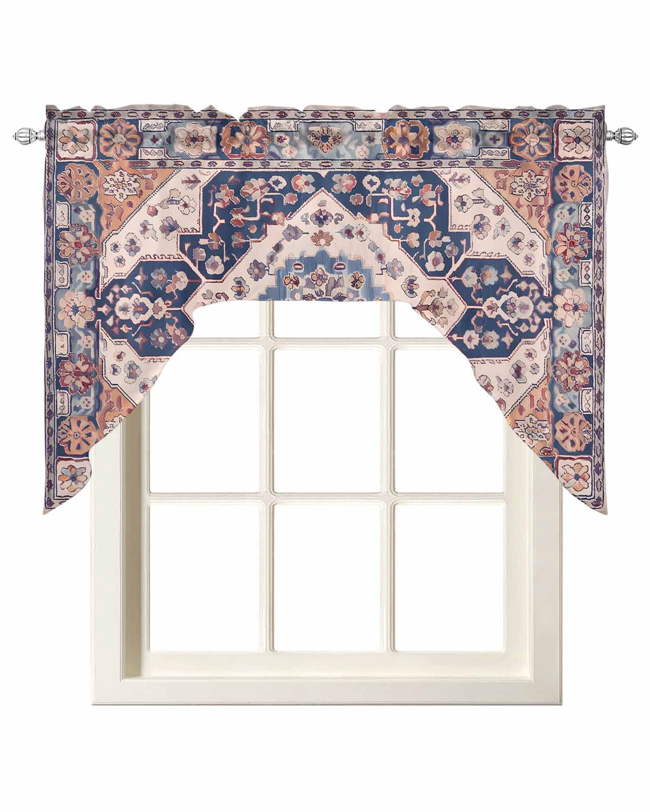 Illustration of Bohemian Kitchen Window Valances