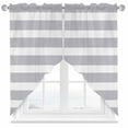 thumbnail image 1 of Swag Curtain Valances Grey Stripes Swag Valances for Kitchen Windows Simple Striped Short Topper Curtains Valance Tier Pair for Kitchen Bedroom Living Room Bathroom 28"x36", 1 of 8