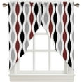 Swag Curtain Valances Mid Century Abstract Art Swag Valances for