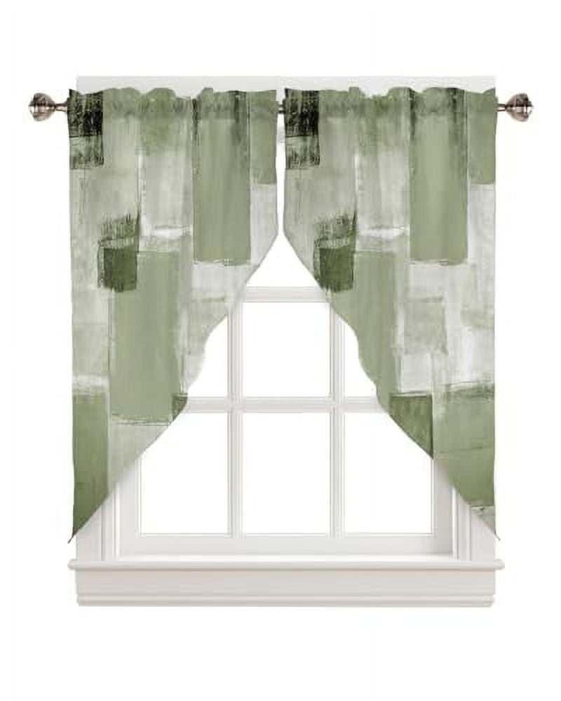 Swag Curtains For Windows Semisheer Curtains Window Valance Rod Pocket