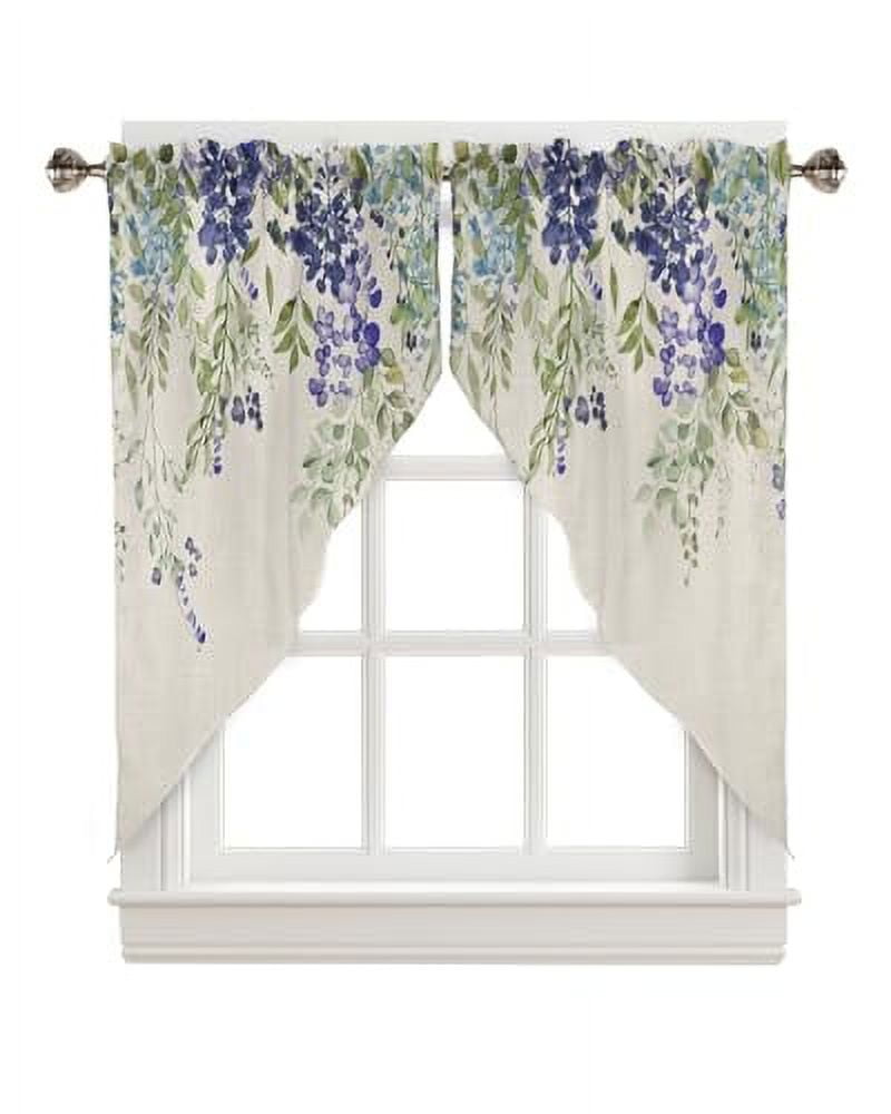 Swag Curtains For Windows Semisheer Curtains Window Valance Rod Pocket