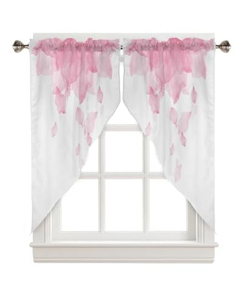 Swag Curtains For Windows Semi-sheer Curtains Window Valance Rod Pocket ...