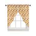 thumbnail image 1 of Swag Curtains, Kitchen Bread Sweet Garden Vintage Autumn Rod Pocket Kitchen Curtains Valances Tier Curtains Swag Valance Curtains for Bedroom Living Room 28" x 36", 2 Panels, 1 of 1
