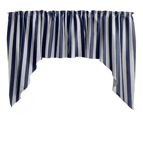 Swag Valance Cotton 1 Inch Wide Stripes Print 58" Wide / 36" Tall