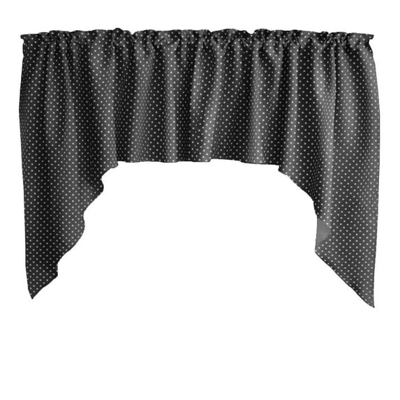 Swag Valance Cotton Mini Dots Print 58" Wide / 36" Tall